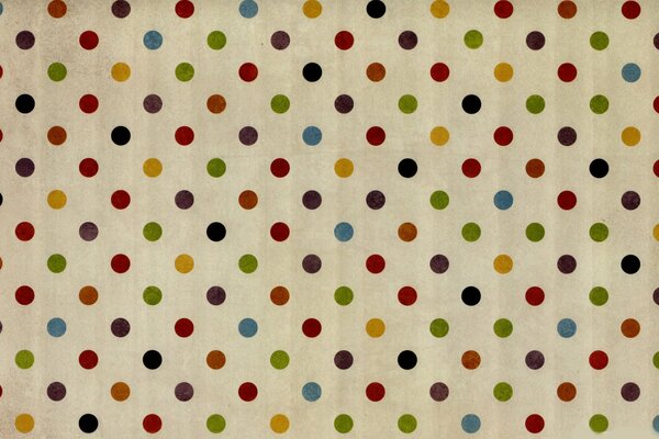 Fabric surface with polka dot texture