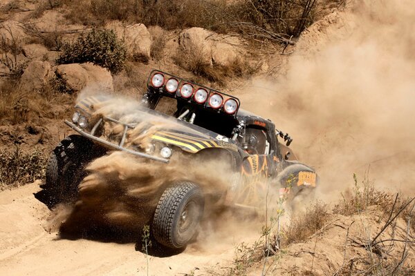 Jeep en México en carrera por las piedras