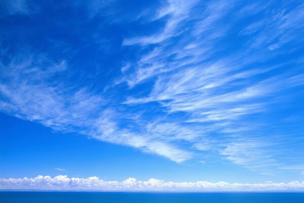 Clouds are floating beautifully