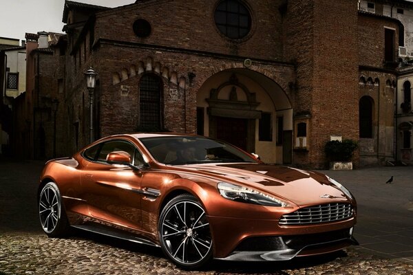 Luxury brick Aston Martin