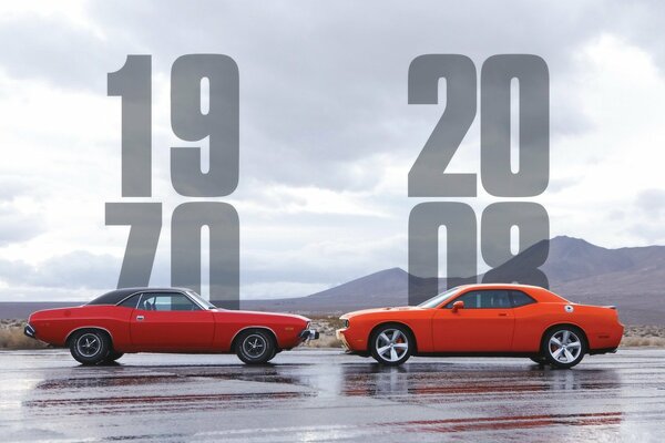 Comparación entre challenger 1970 y challenger 2008