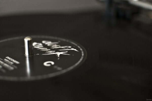 Disque vinyle closeup