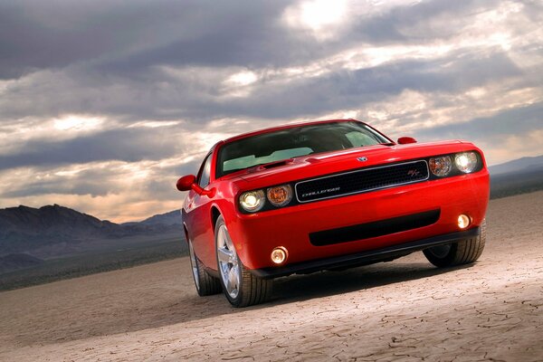 Red challenger foreground