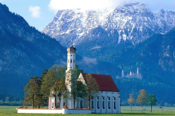 A small church in Bavaria in summer