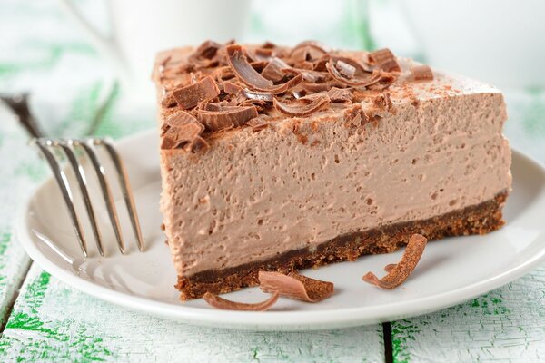 Soufflé de aire tierno de chocolate para el postre