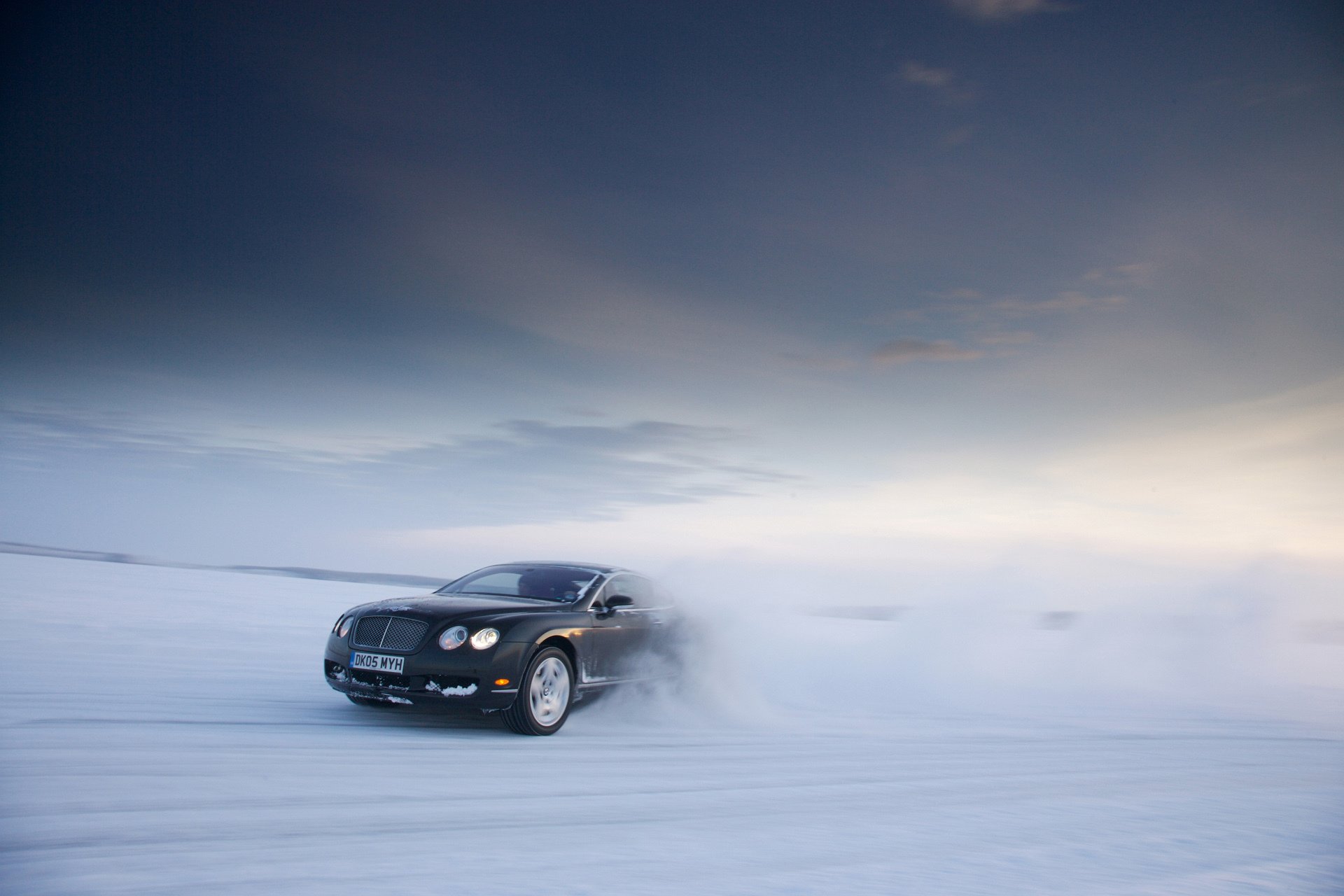 bentley continental gt hintergrund winter