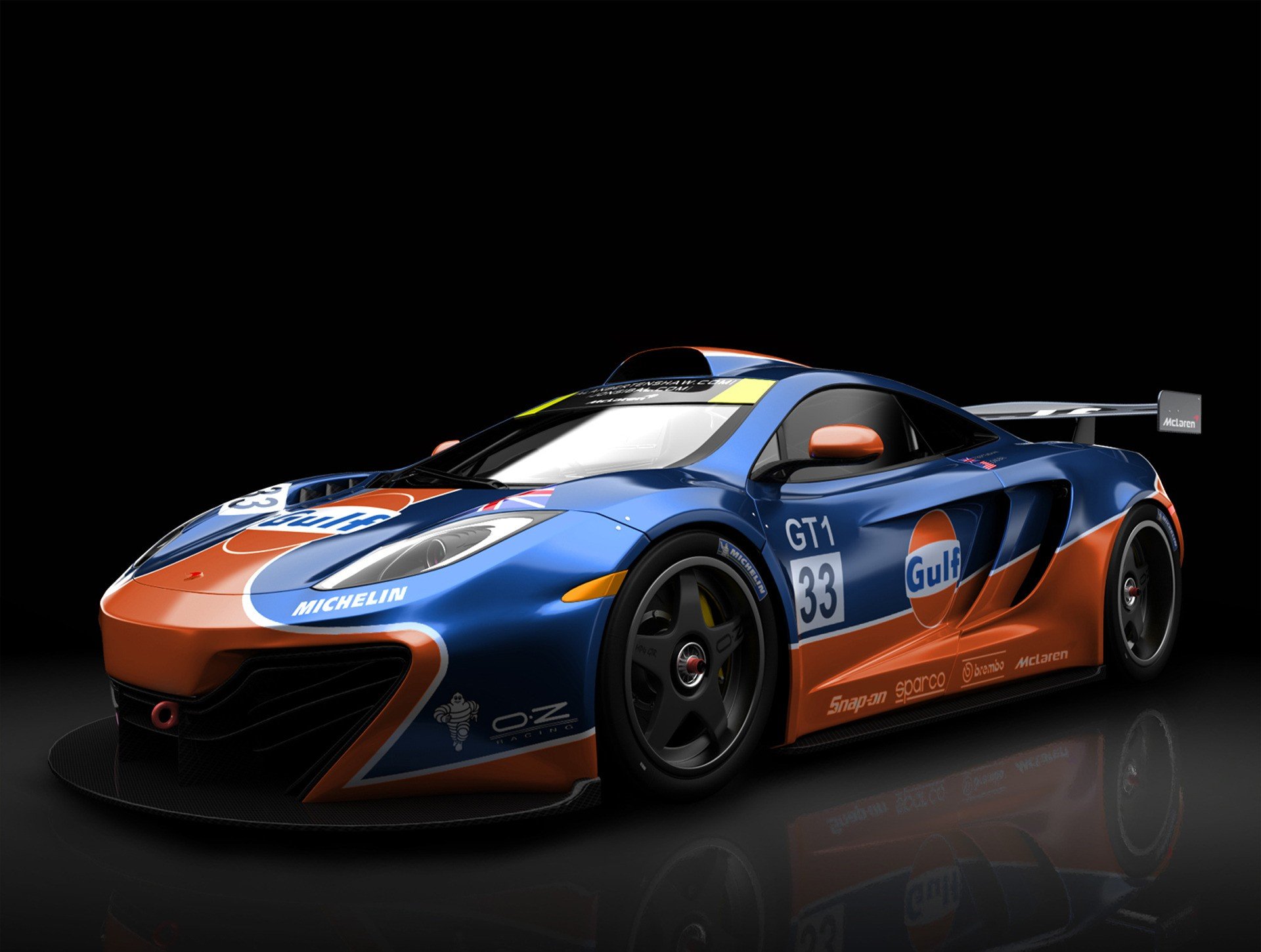 mclaren gulf mp4 12c gtr