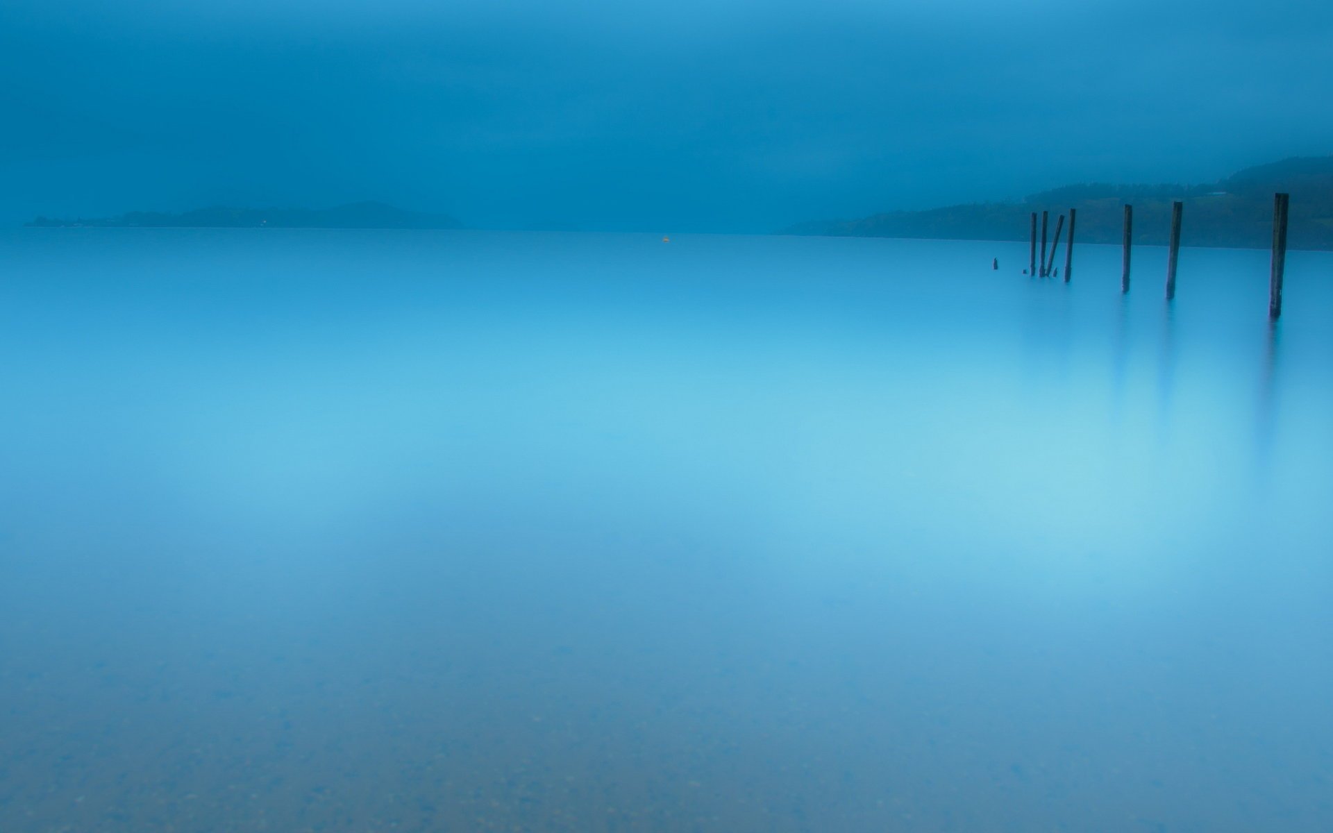 nature brouillard lac paysage