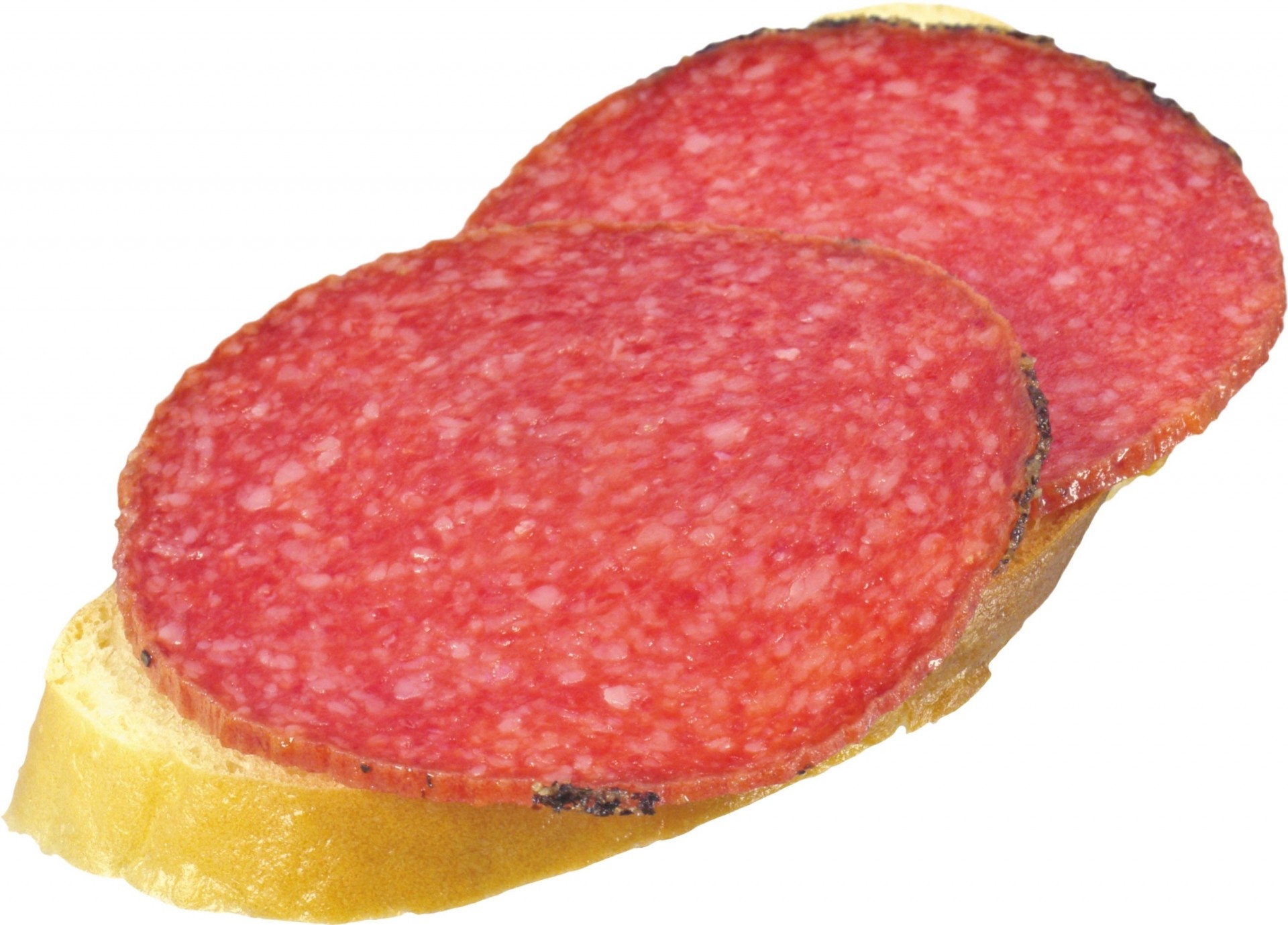 the sandwich white background sausage bread