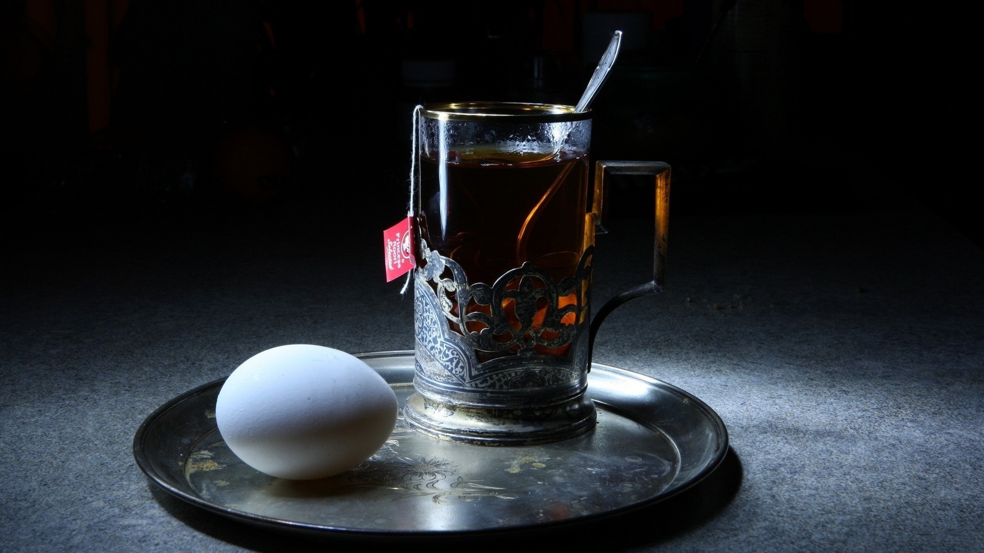 tea glass egg