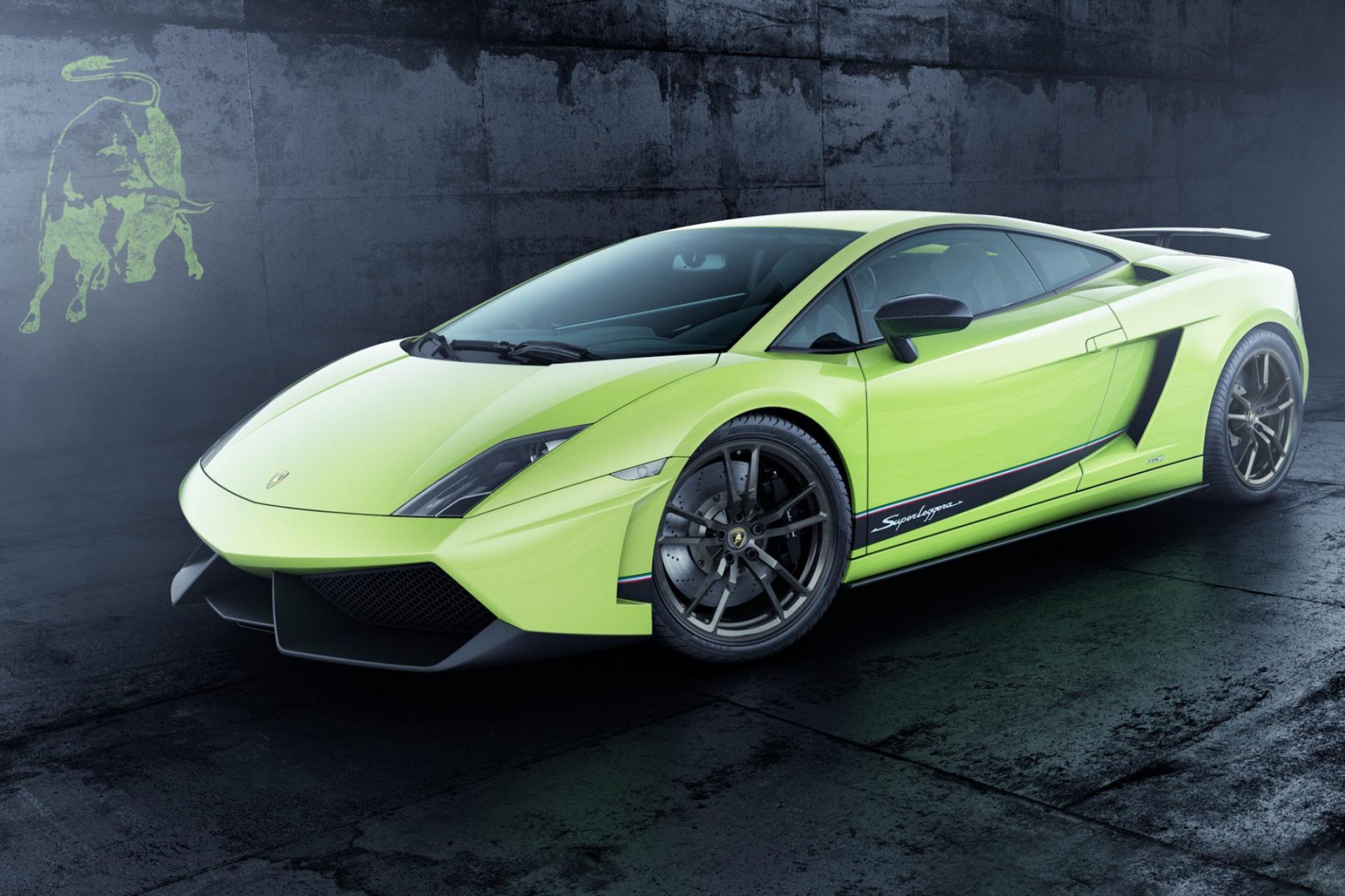 gallardo lp 5704 superleggera jasnozielony emblemat