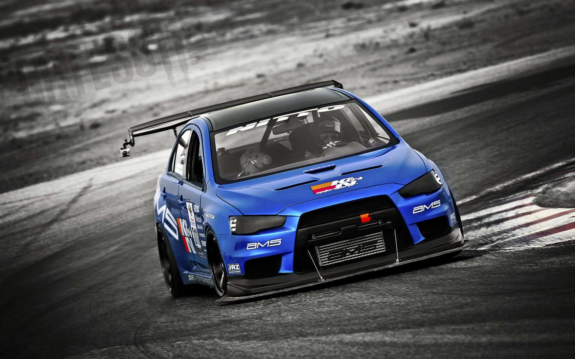 mitsubishi zawody x evo evolution track