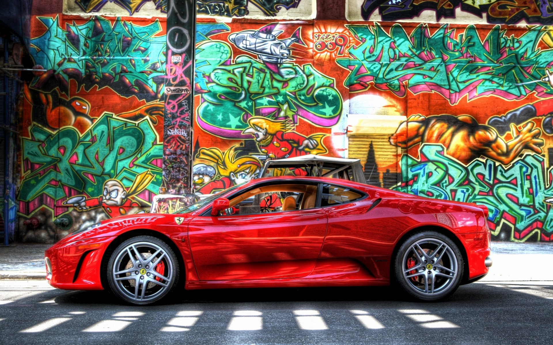 ferrari graffiti ściana