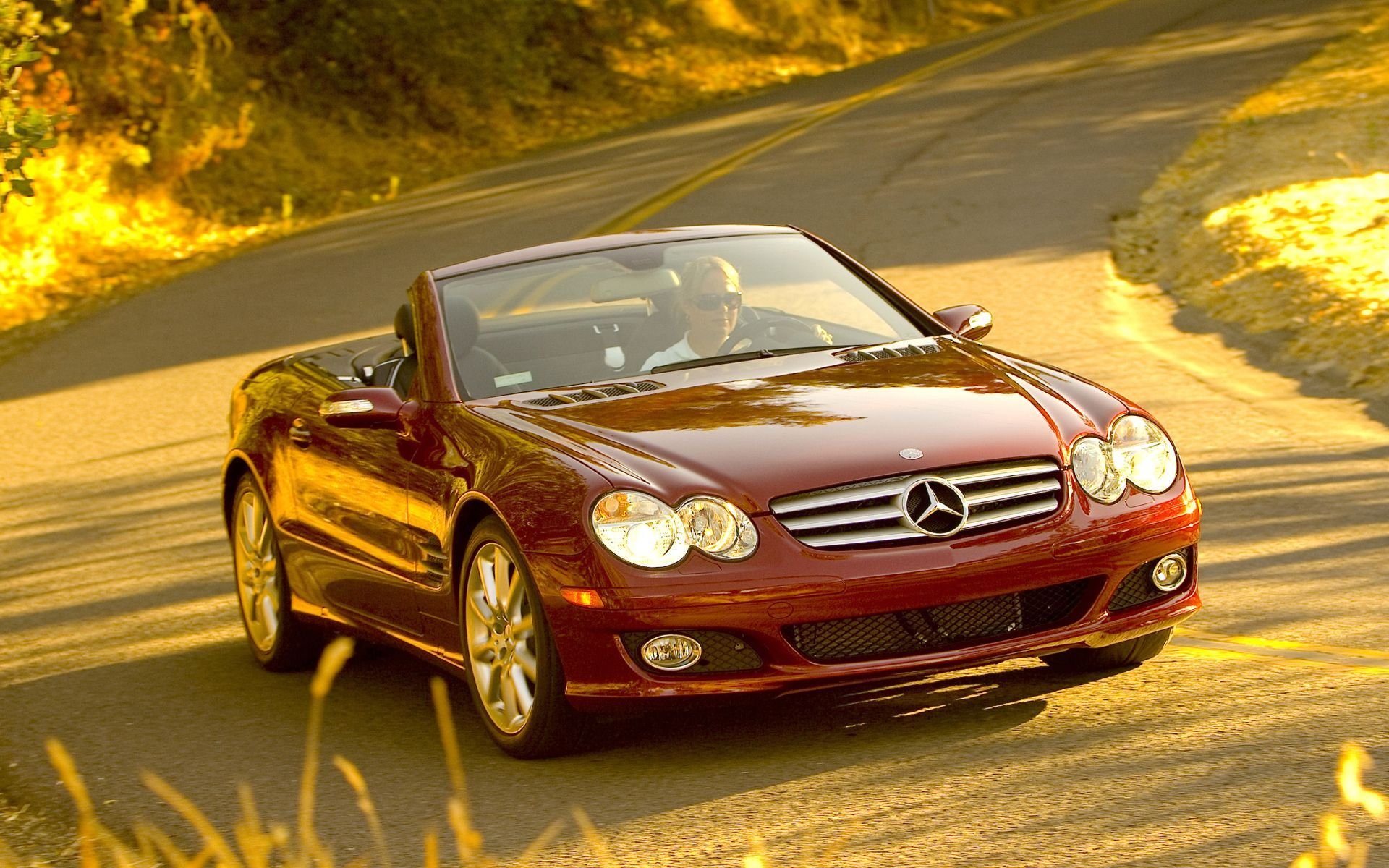 coches carretera niñas volante auto carretillas mercedes mercedes sl 550 widescreen