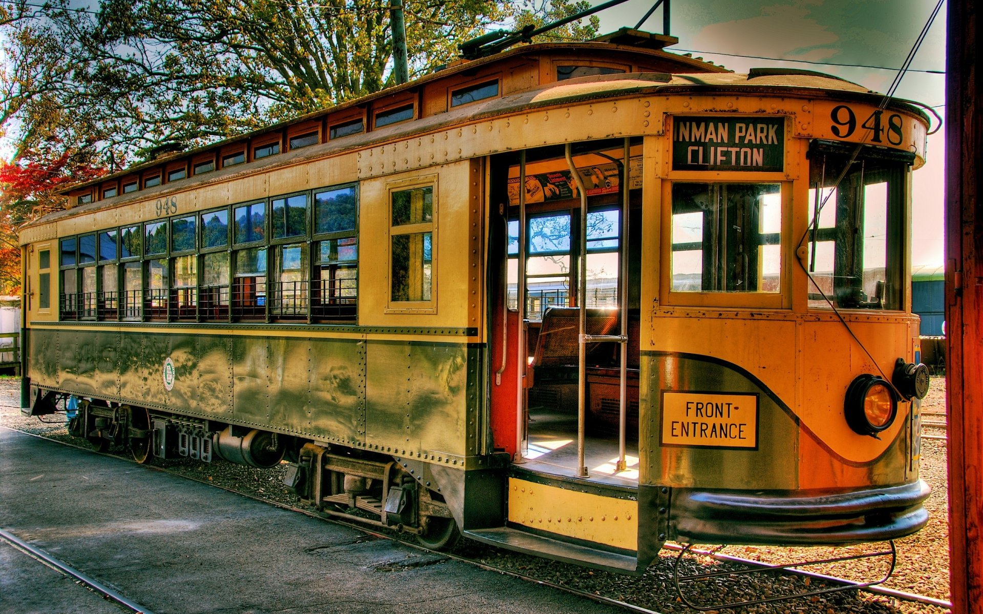 tram rétro rails