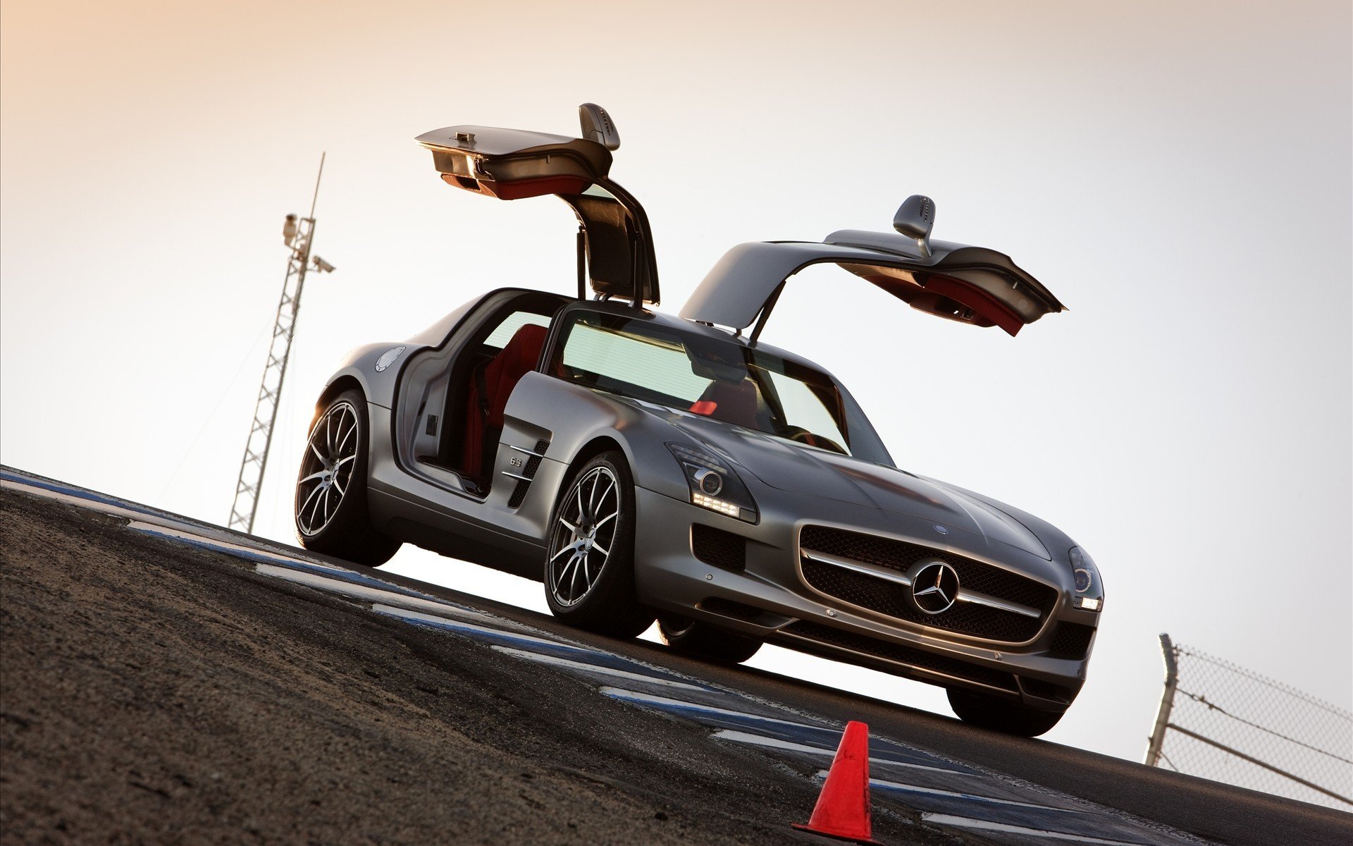 mercedes sls auto voitures route portes mercedes