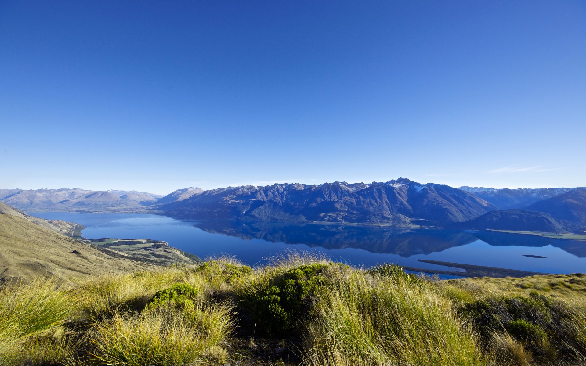 nowa zelandia lake wakatipu góry nowa zelandia