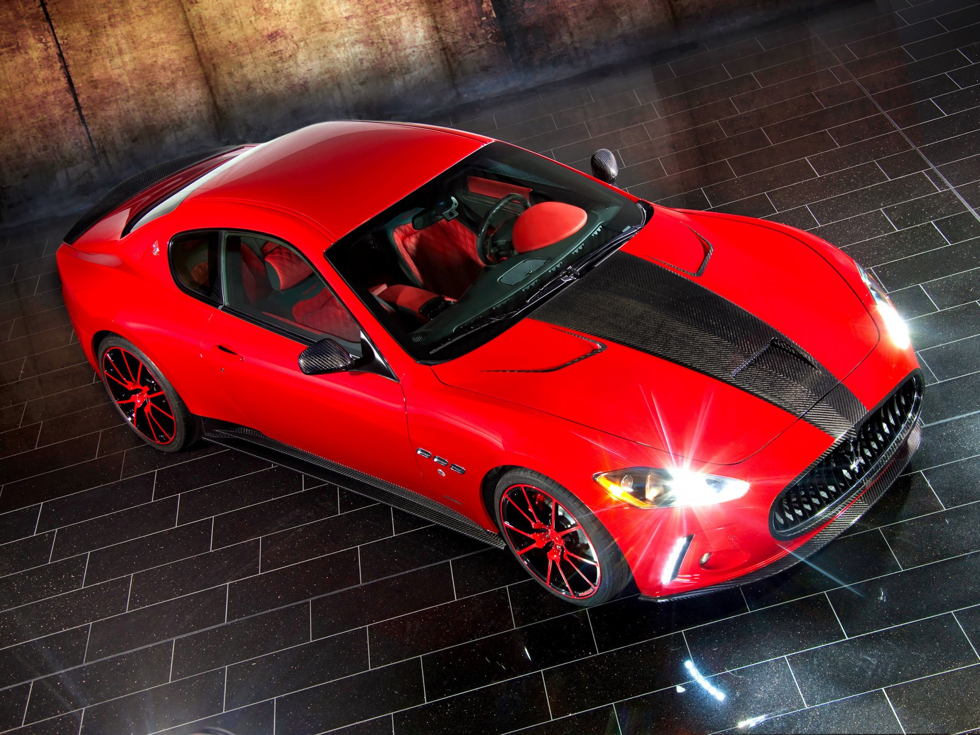 mansory maserati granturismo rosso auto rosso maserati