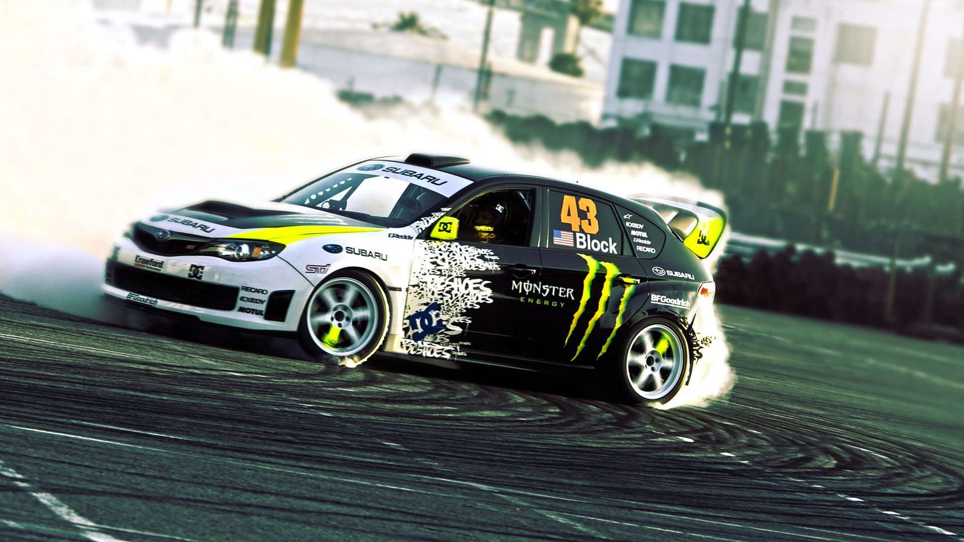 ubaru impreza wrx sti ken block drift drift rauch