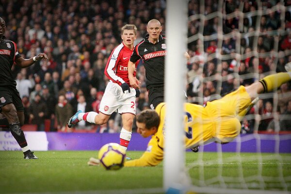 Foto des Fußballspielers Arshavin während des Spiels