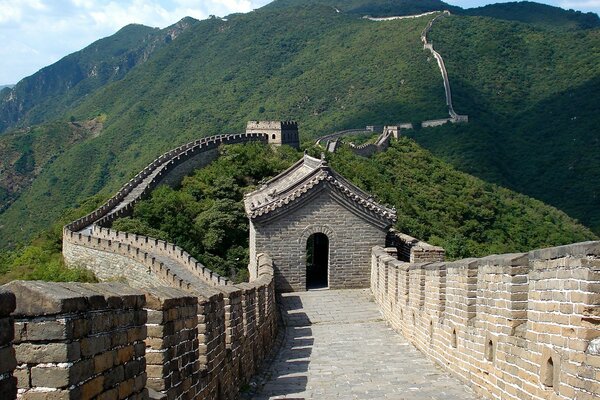 Ein Blick auf die chinesische Mauer