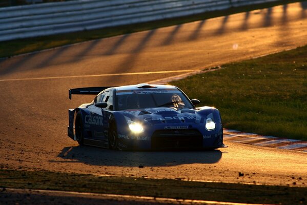 Sports car in the sun