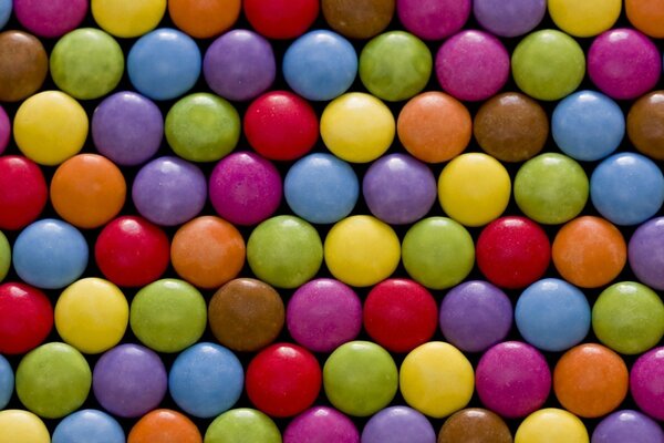 Texture de bonbons ronds multicolores