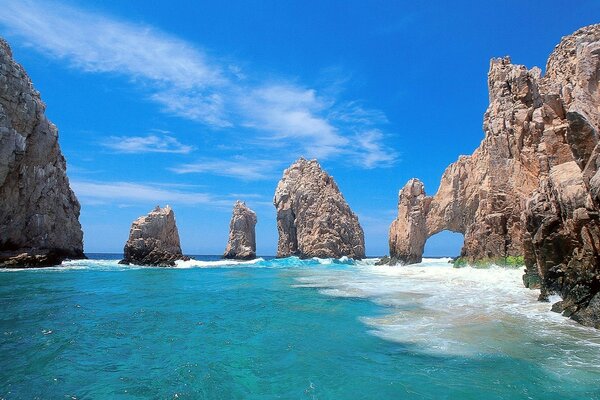 The sea in Mexico on Cobo san Lucas