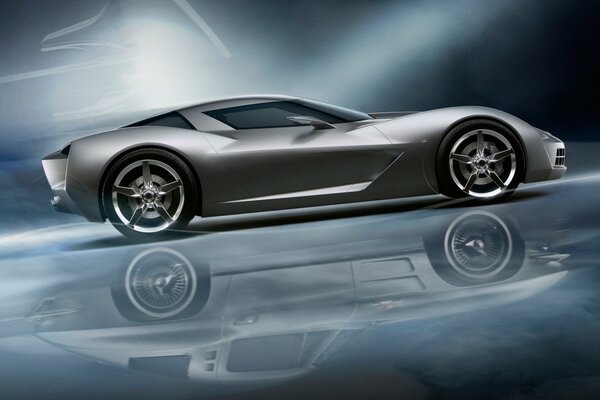 The most beautiful two-seat rear-wheel drive sports car chevrolet corvette