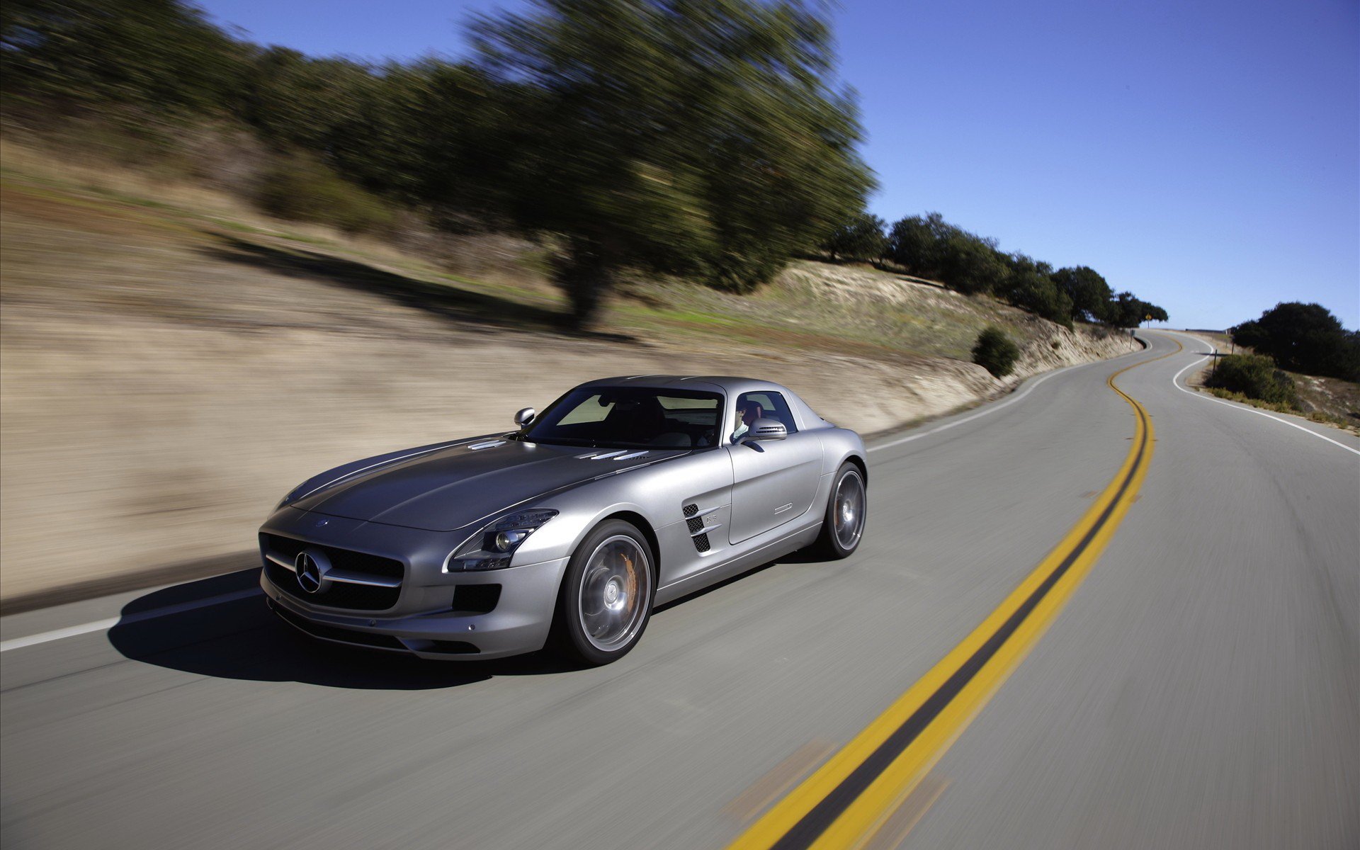 mercedes-benz carretera hermoso velocidad