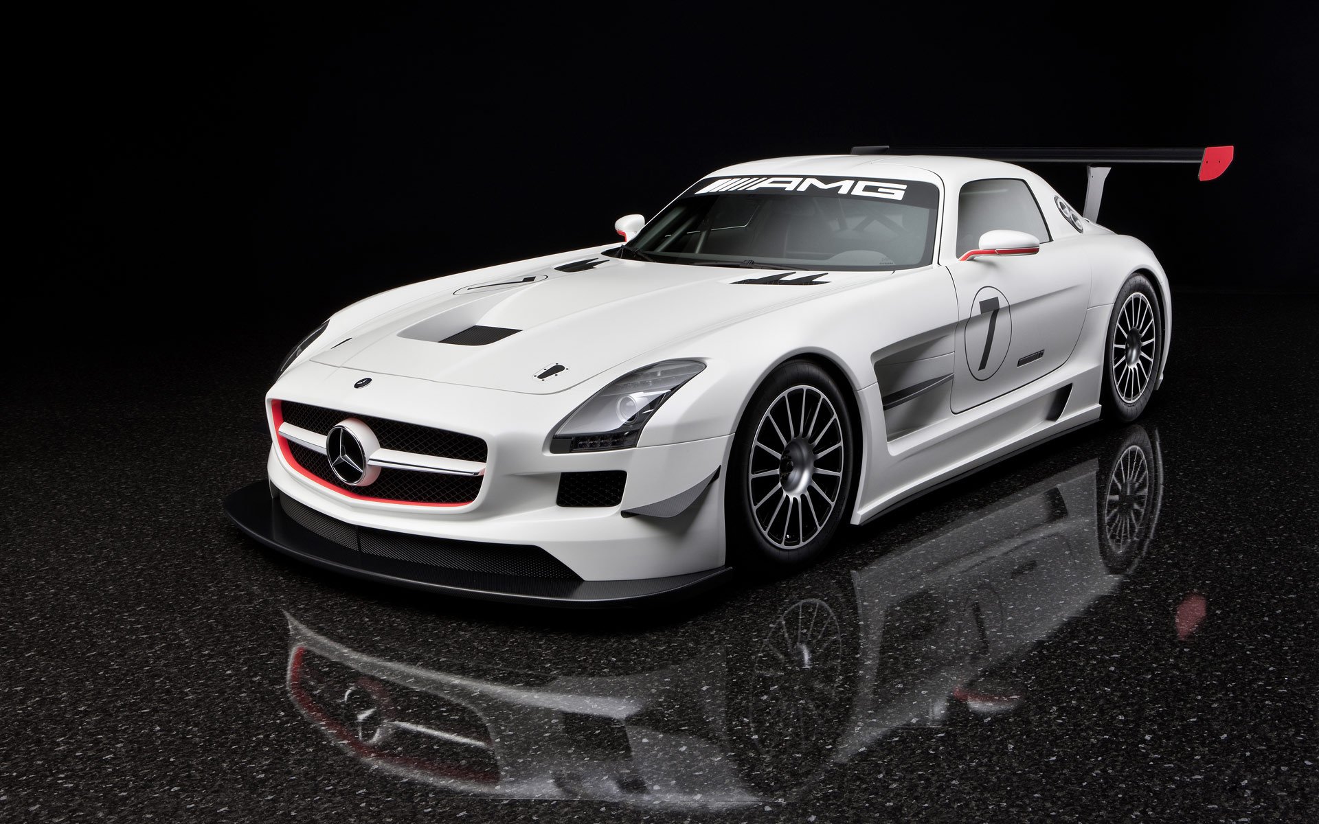 mercedes-benz sls gtr белый