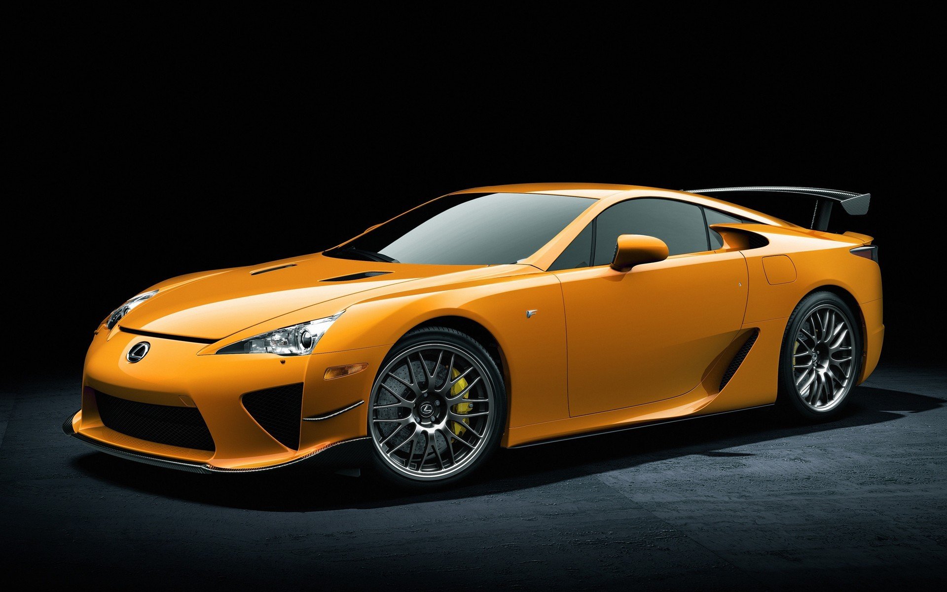 автомобили lexus lfa машины жёлтый лексус широкоформатный желтый