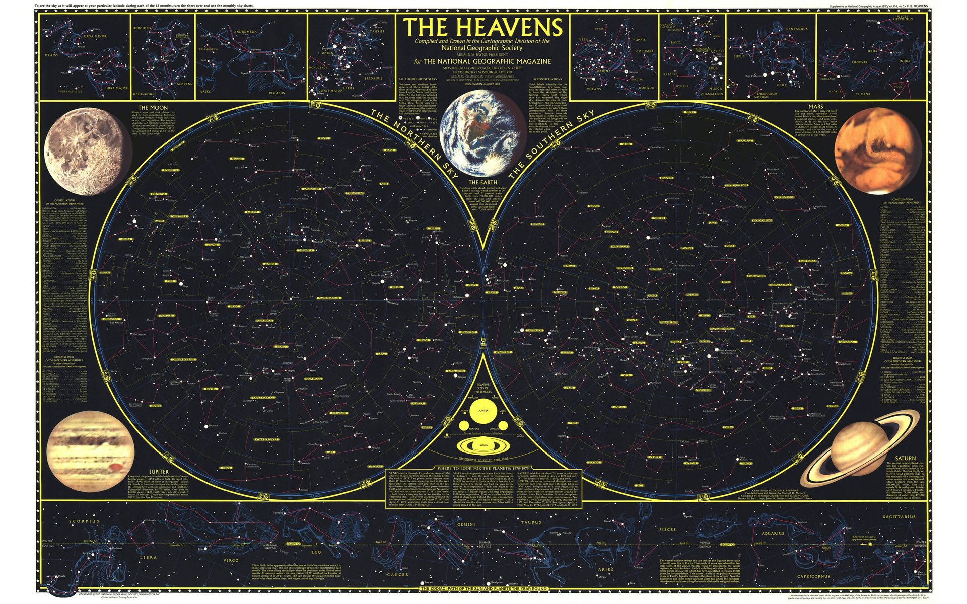 mapa cielo estrellado constelación