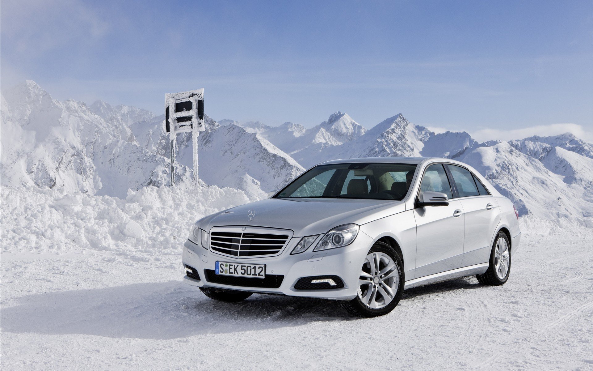 coches mercedes nieve montaña invierno naturaleza auto mercedes-benz clase e 4matic