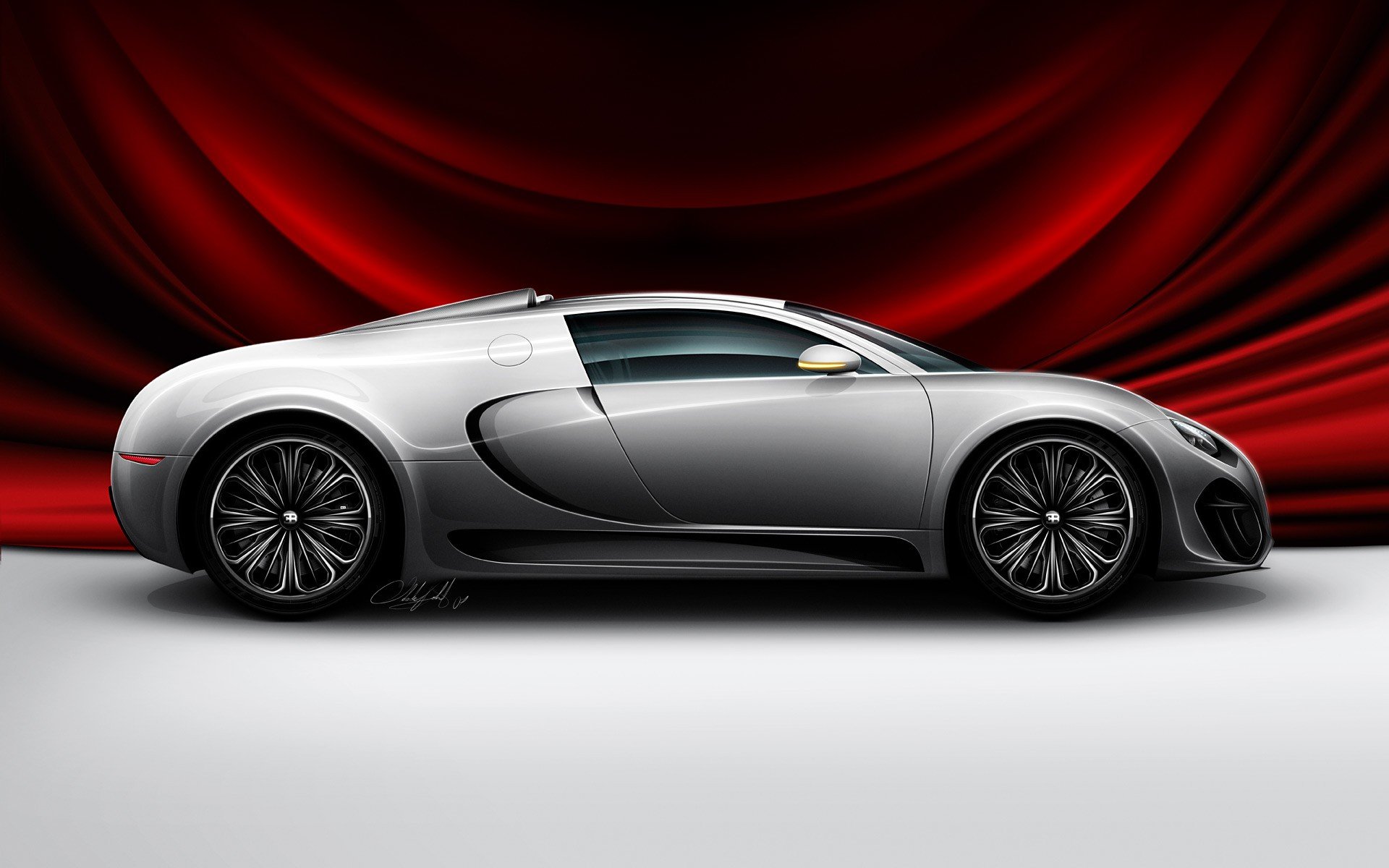 concepto de bugatti coche cabo rojo