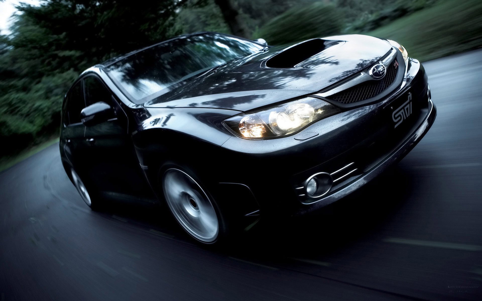 ubaru impreza black colors of the new model