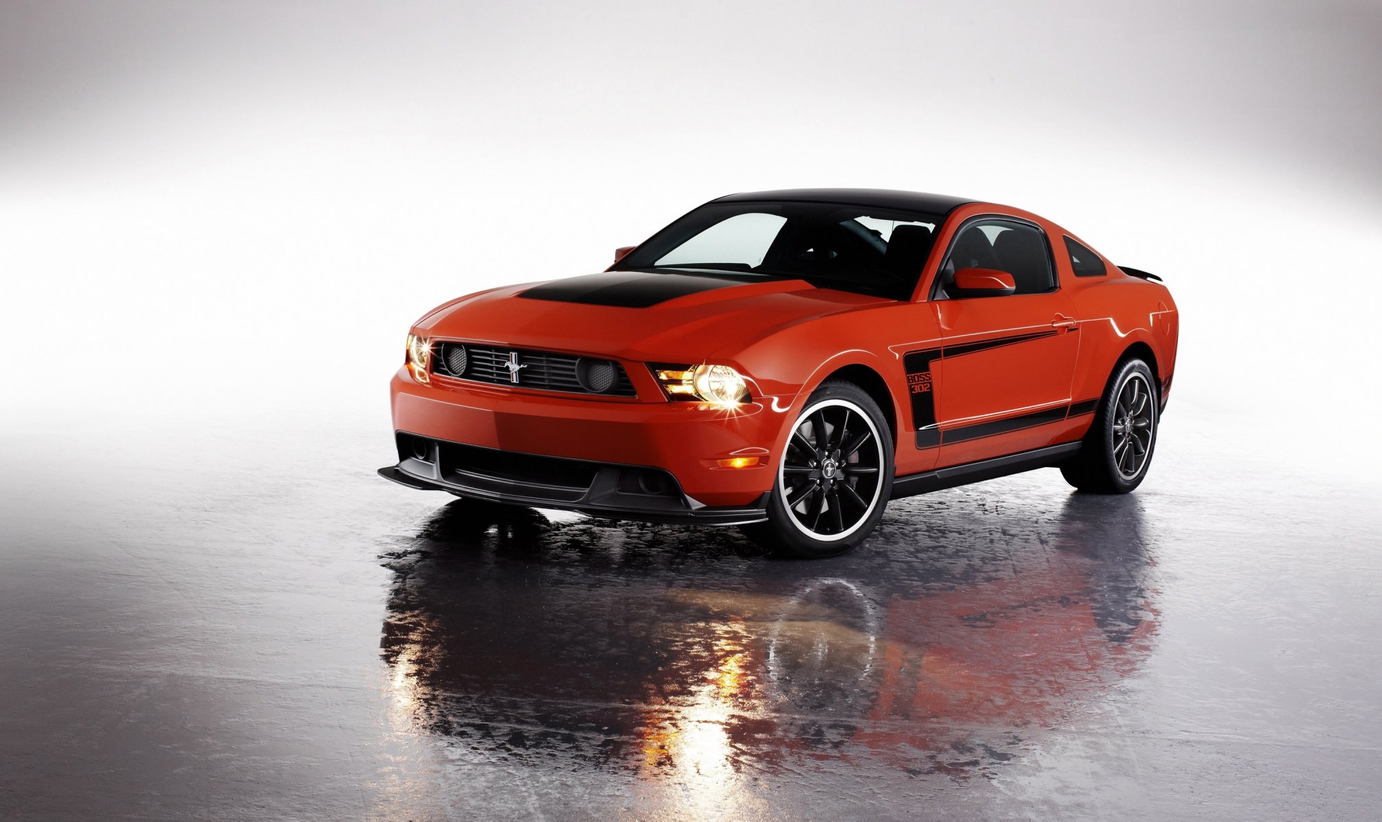 ford mustang boss 2012 czerwony ford mustang