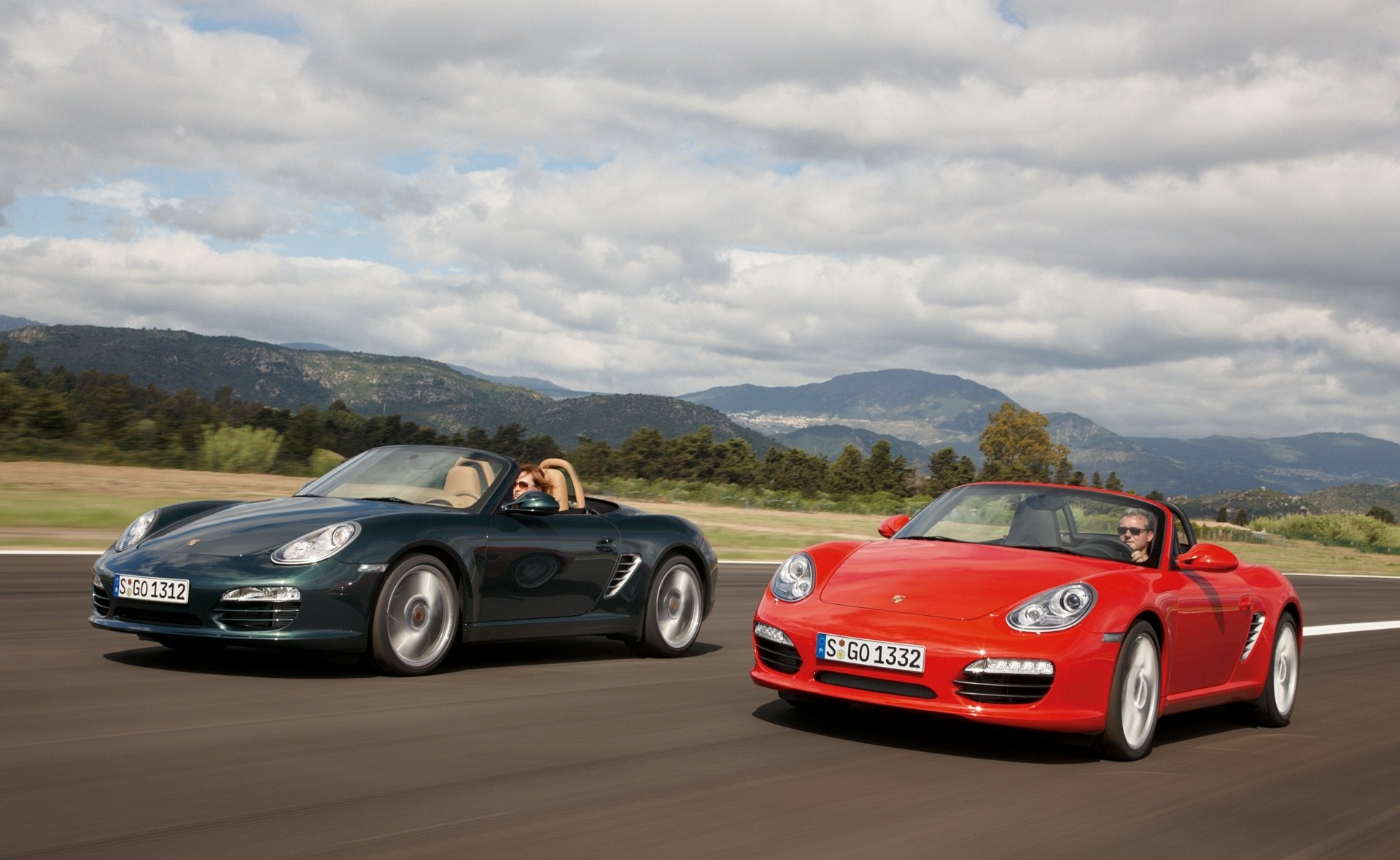 porsche rosso verde