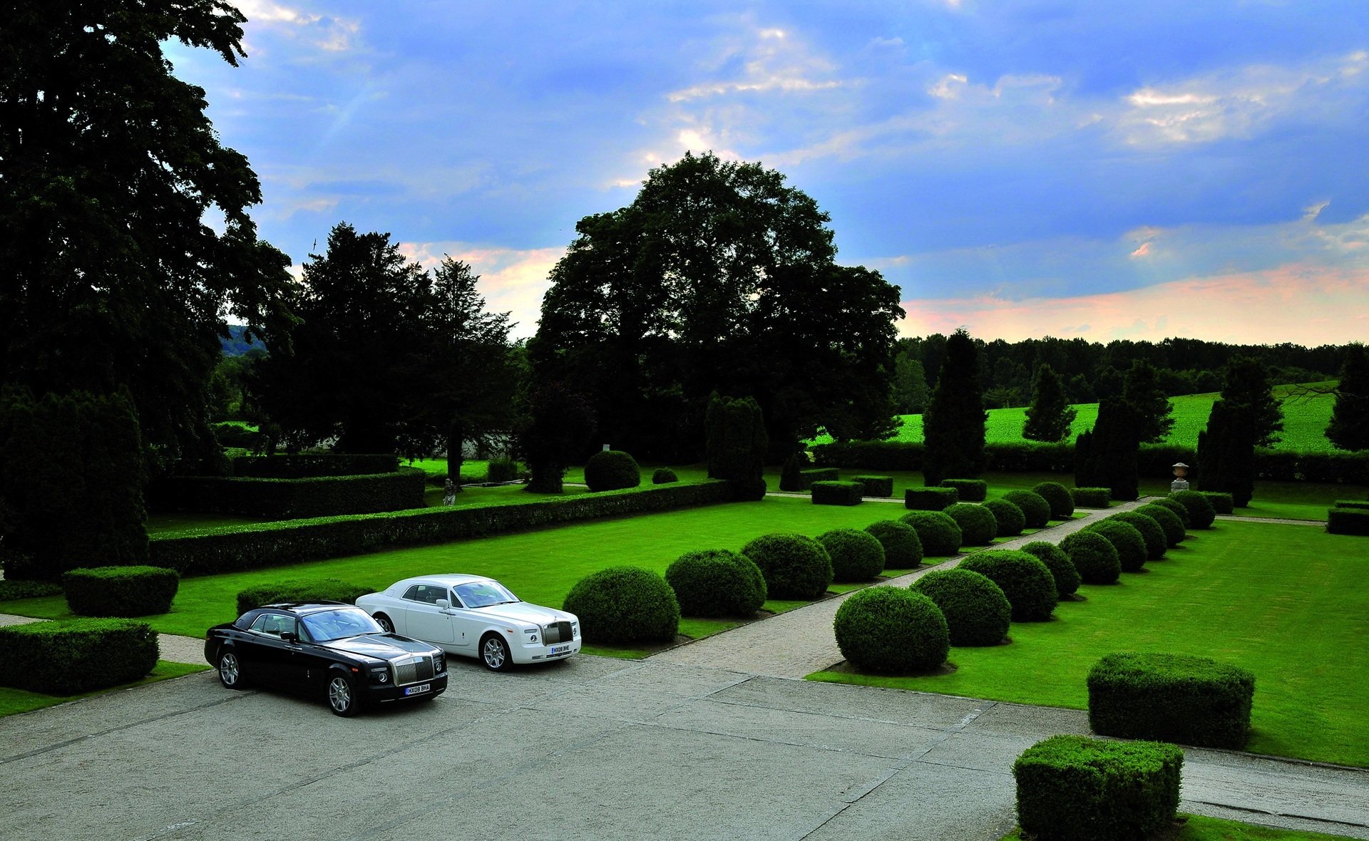 rolls royce paisaje auto