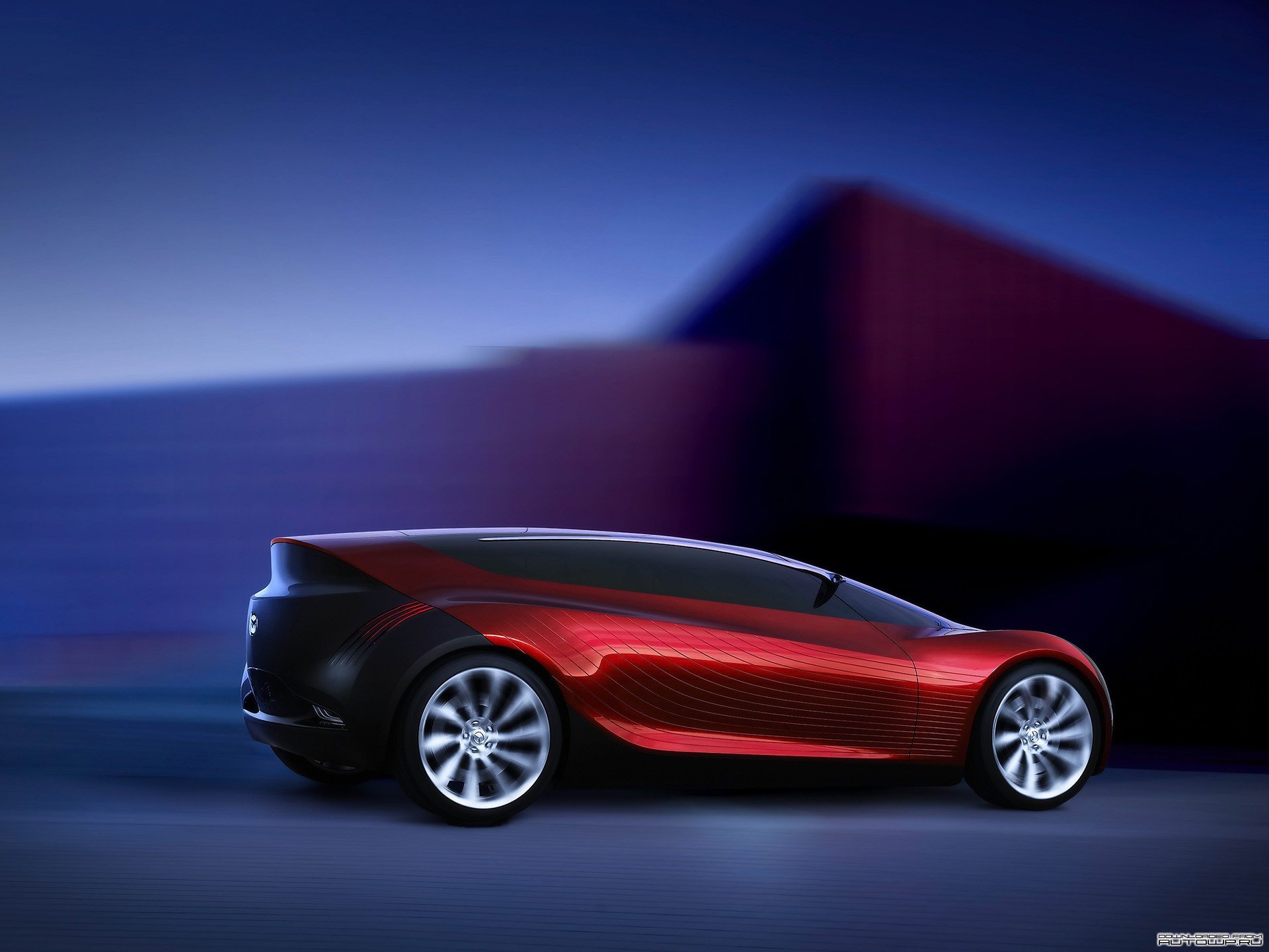 mazda ryuga concepto velocidad deporte rojo