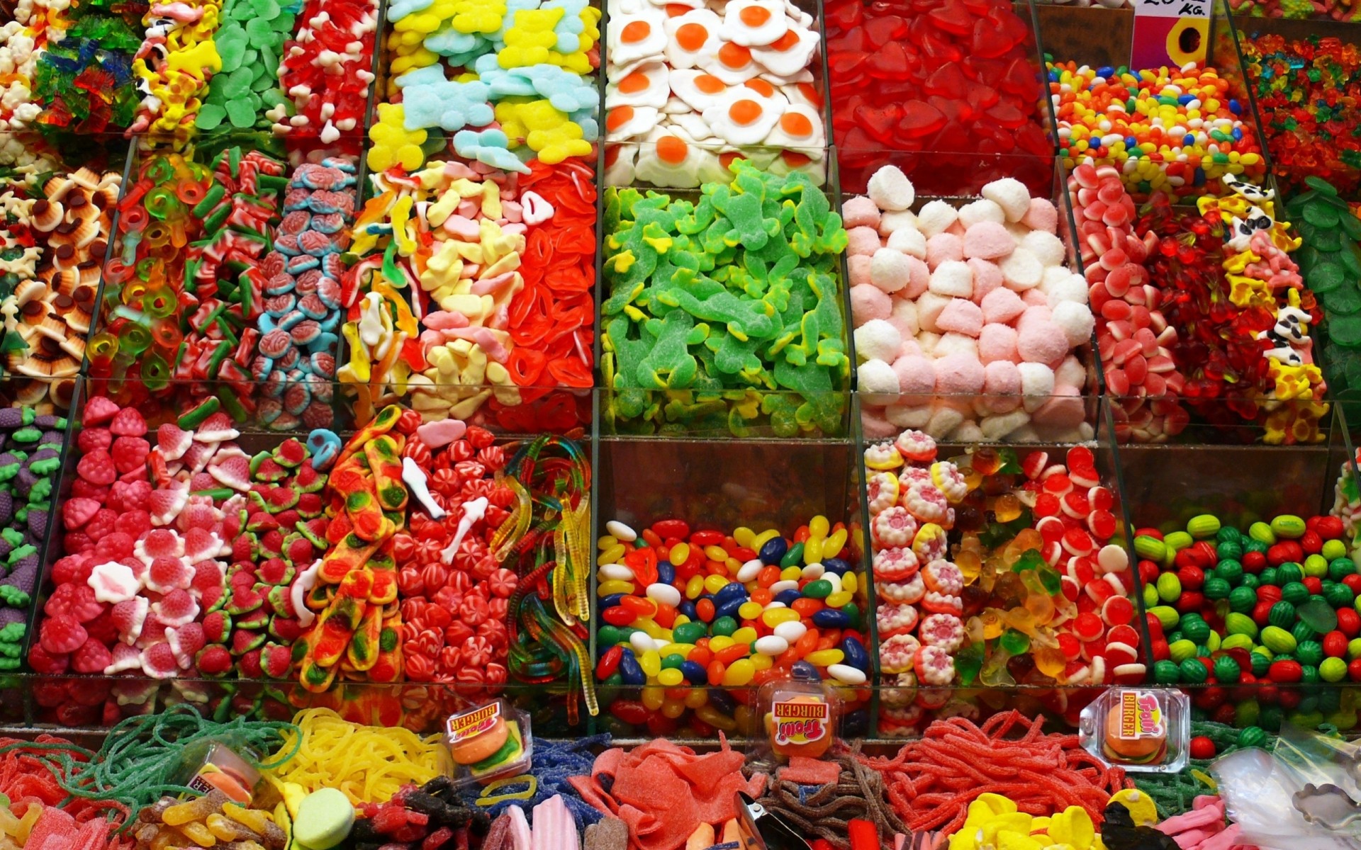 candy market shop counter sweets miscellaneous showcases many