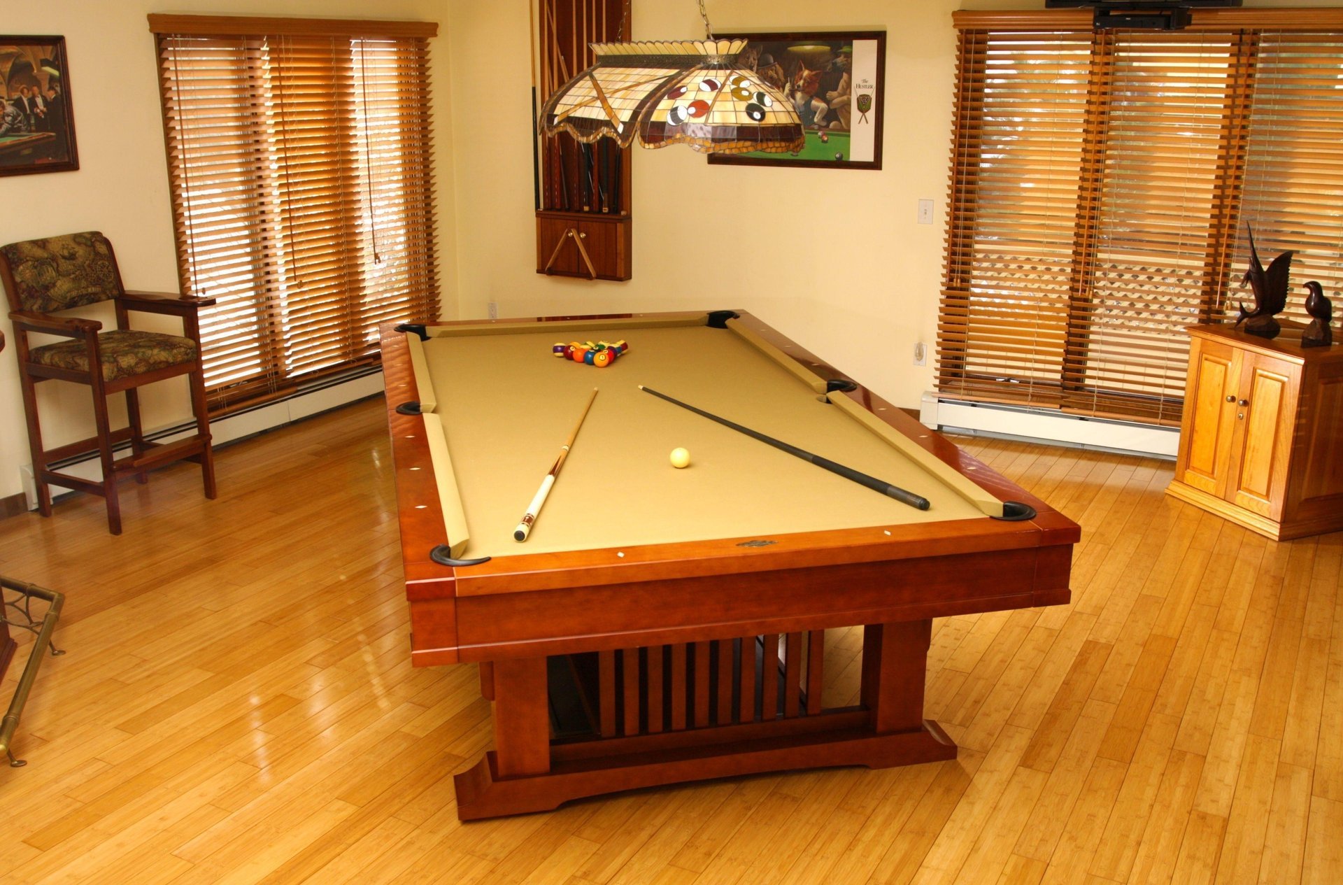 interior apartment room billiards style design