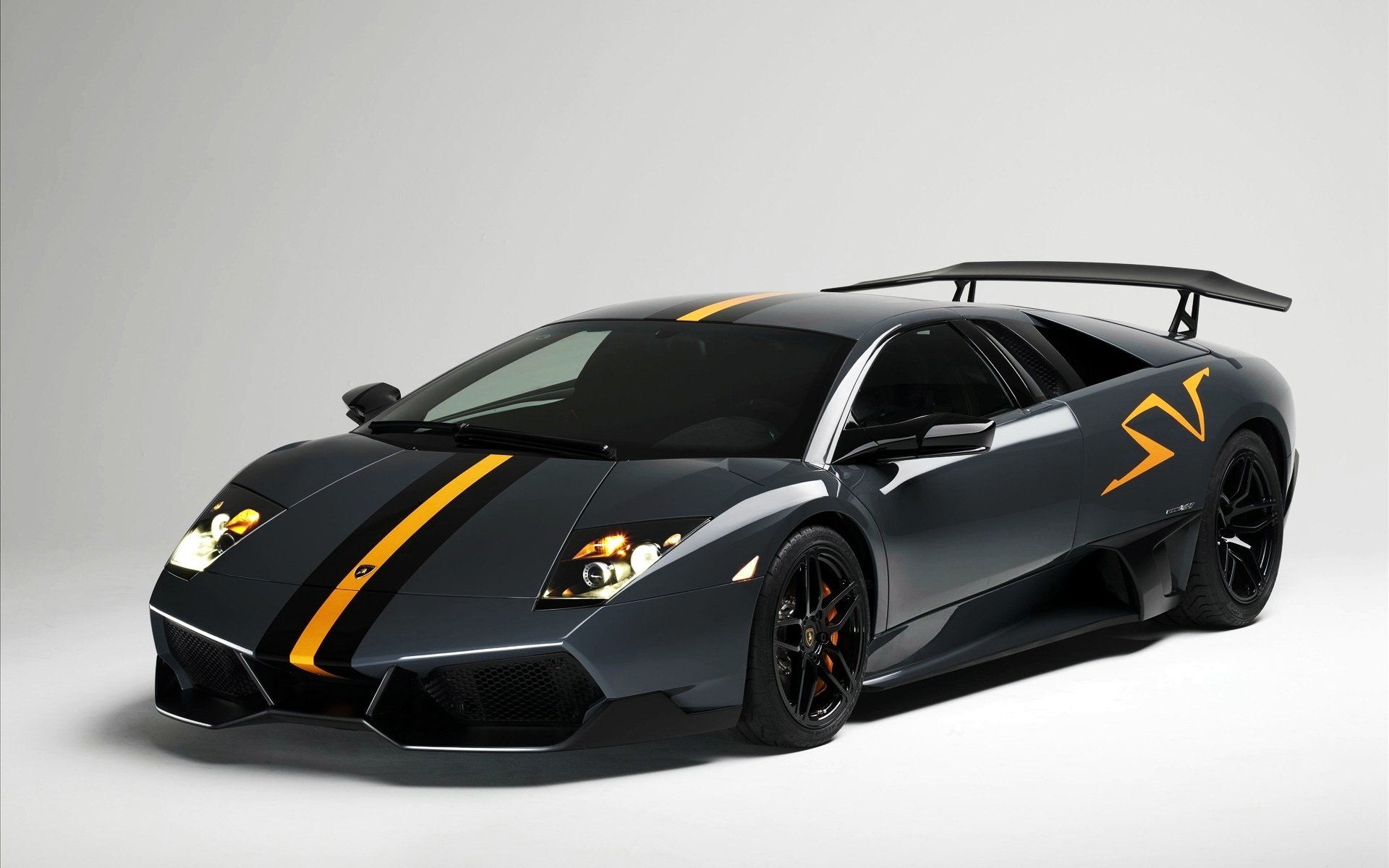 lamborghini murcielago lp 670-4 superveloce черный мощь