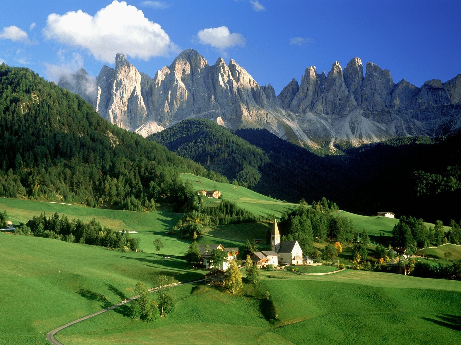 italy alps the village