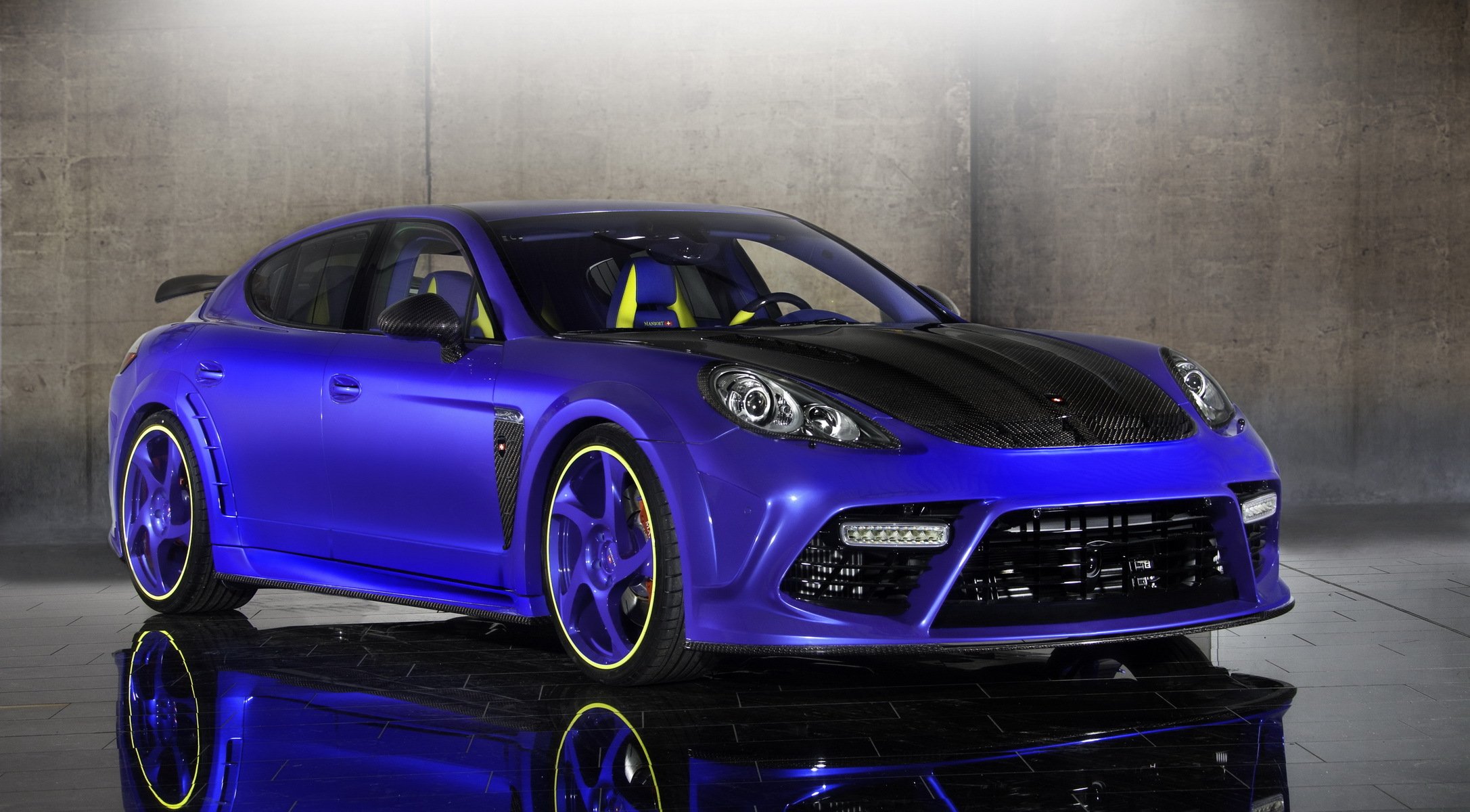 porsche tuning azul