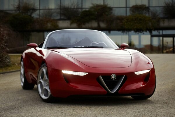 Convertibile Alfa Romeo rosso