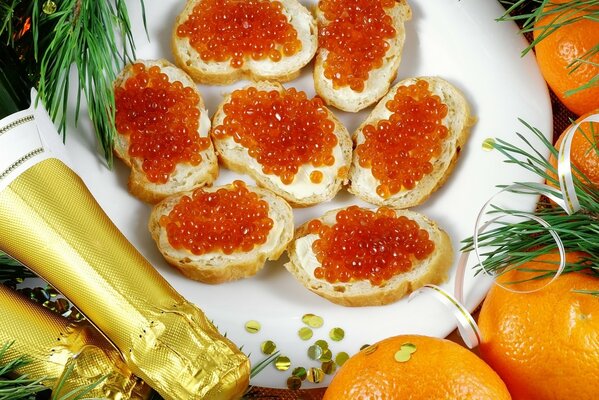 New Year with oranges