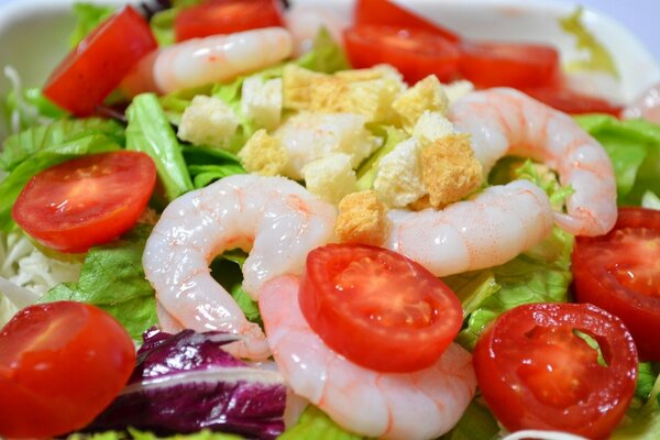 Ensalada de camarones de verano