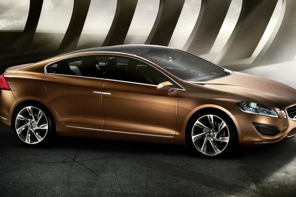 Reliable car from Volvo in brown