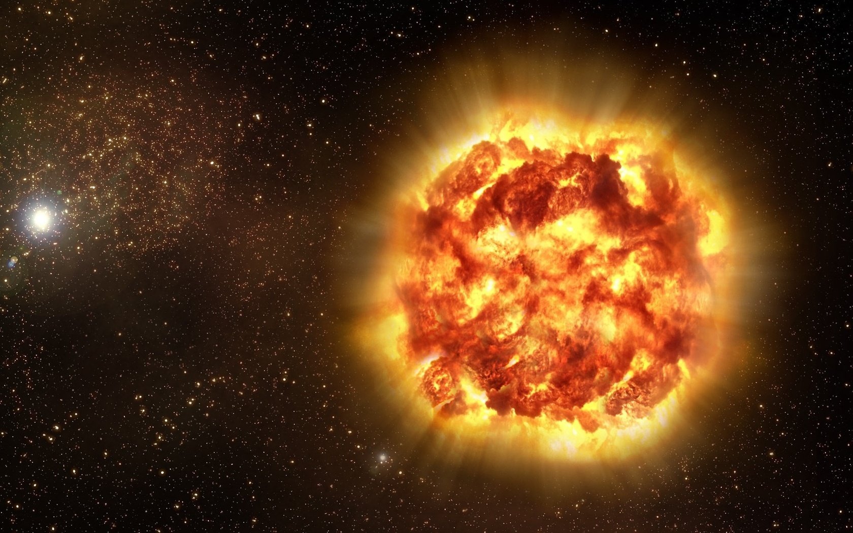 the explosion star ray